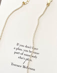 Gold Tennis Necklace
