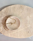 Gold Crystal Letter Necklace