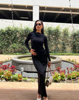 Black Long Sleeve Maxi Dress