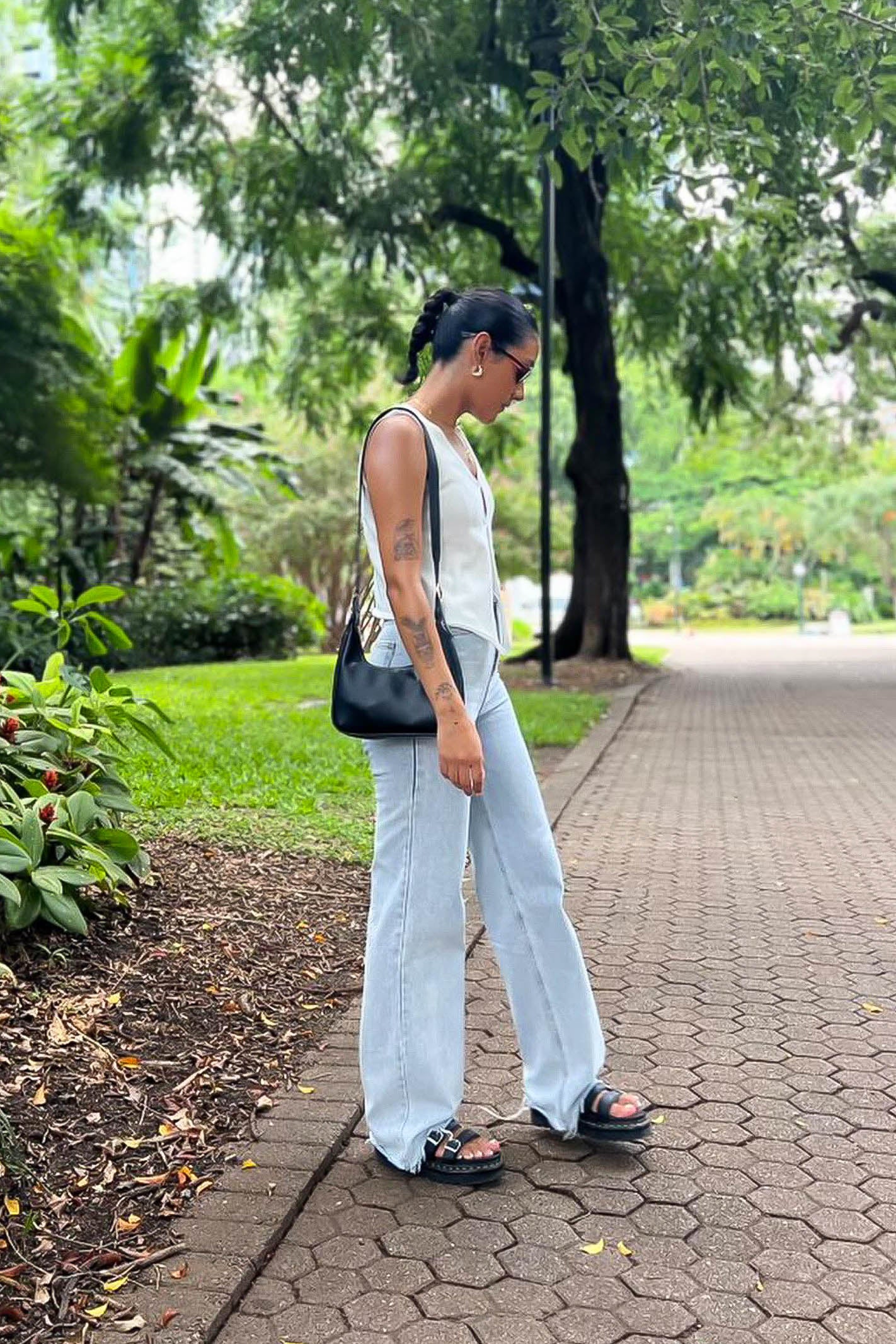 light blue jeans