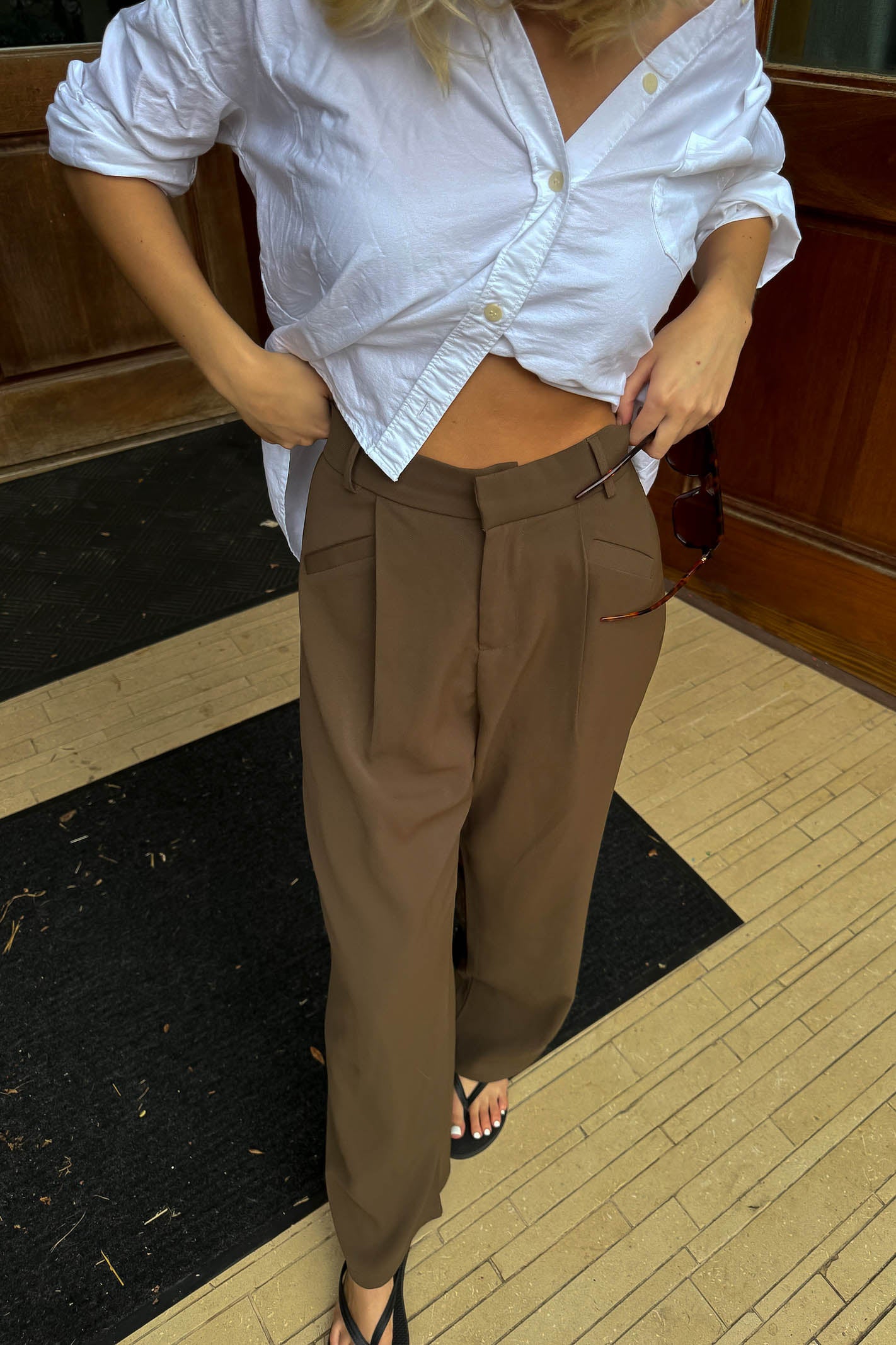 Brown Suit Pants