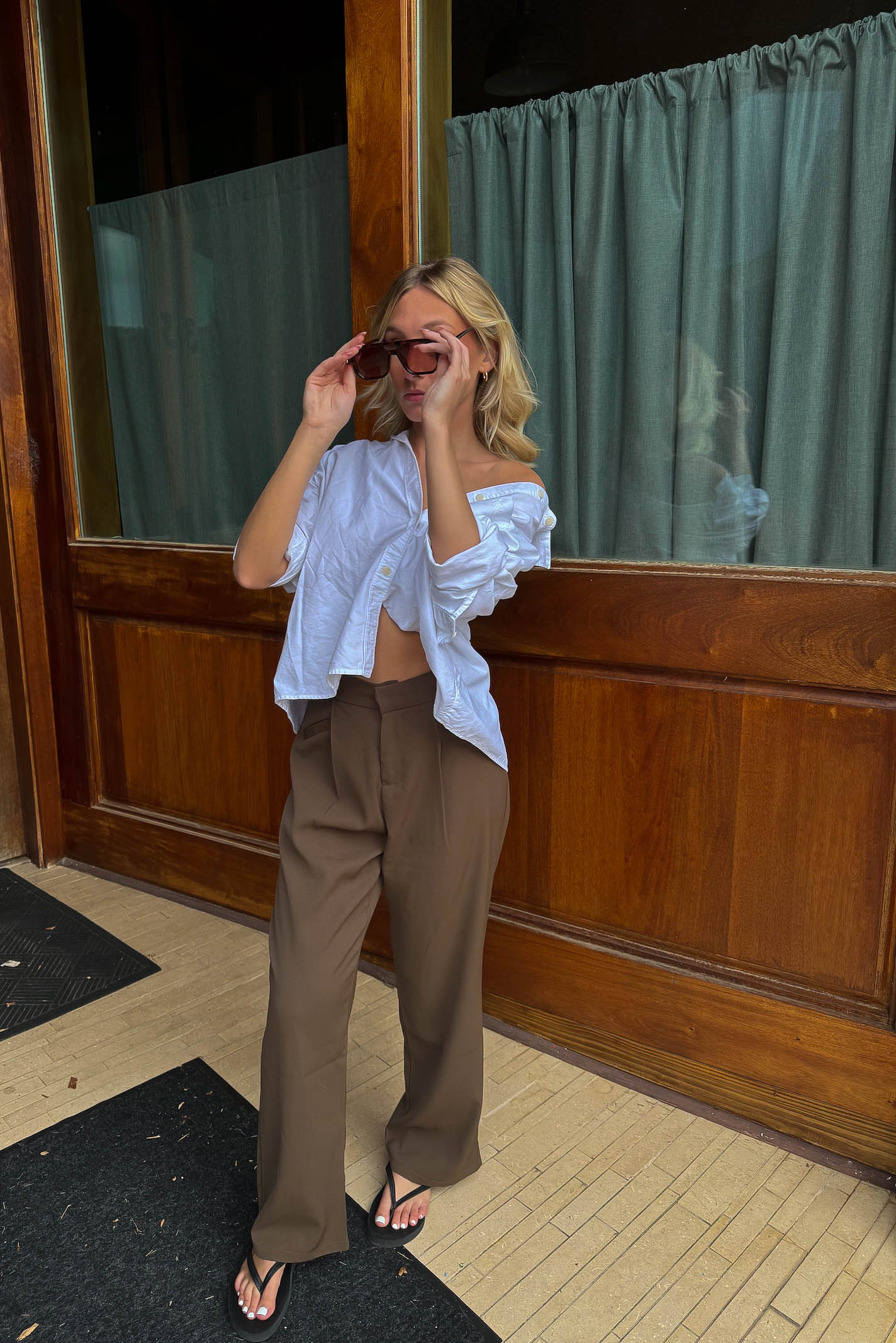 Brown Suit Pants