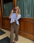 Brown Suit Pants