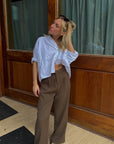 Brown Suit Pants