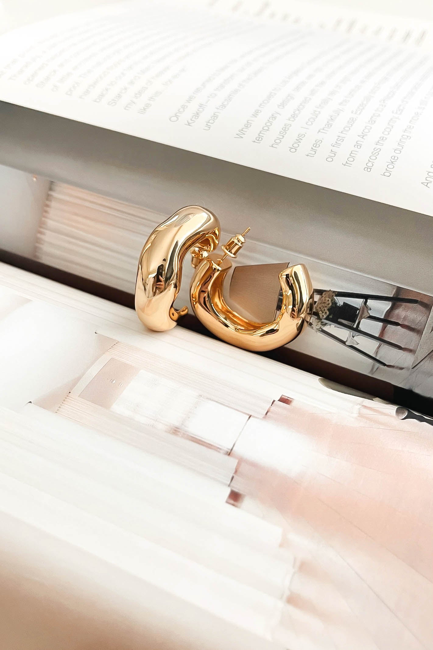 Gold Chunky Hoops