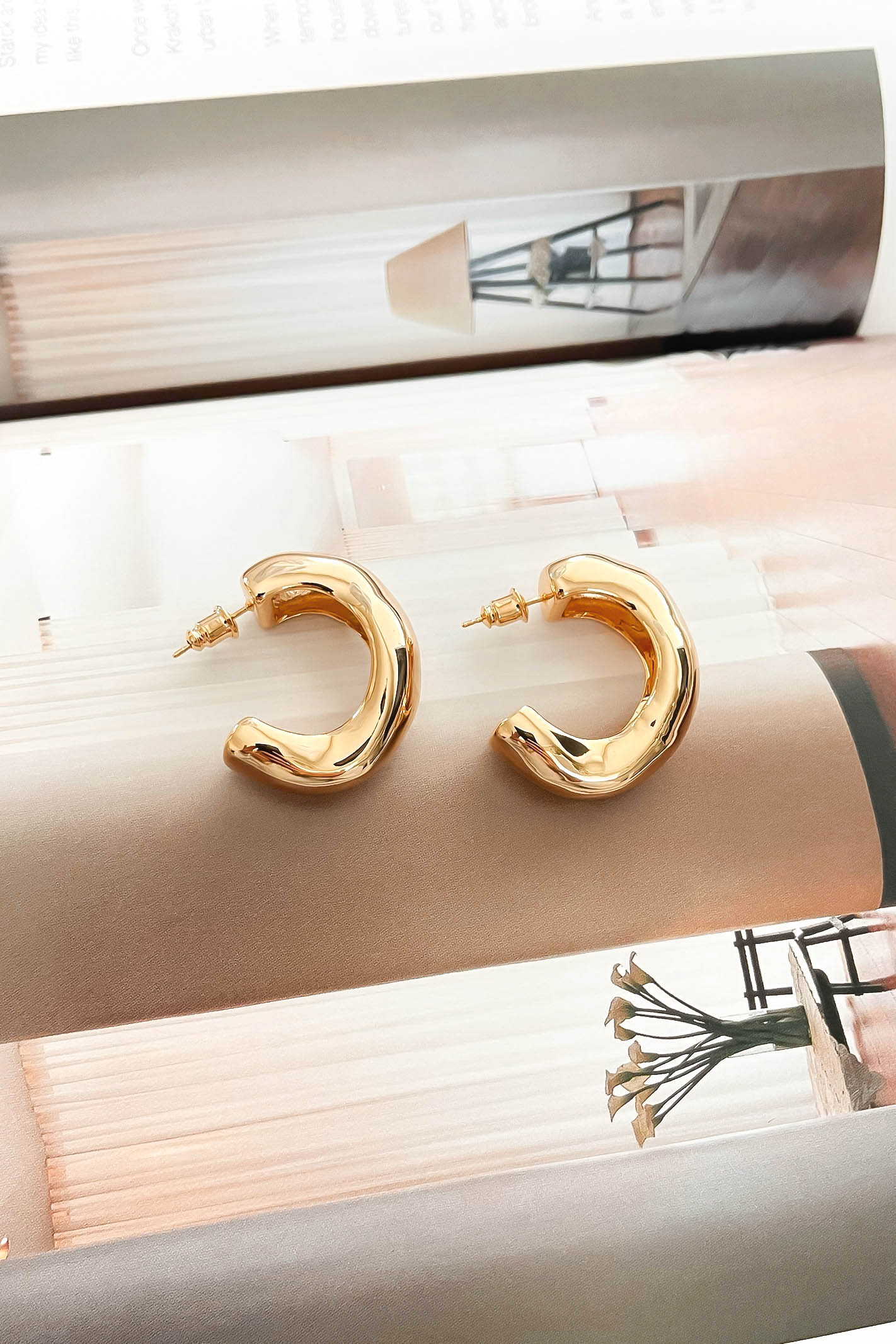 Gold Chunky Hoops