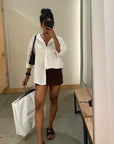 white button up shirt