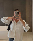 white button up shirt