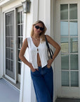 White Knit Top