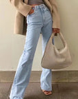 light blue jeans