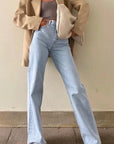 light blue jeans