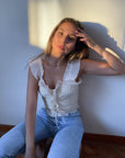 Cream Ruffle Cami