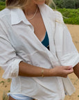 white button up shirt