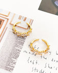 gold crystal ring