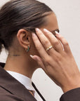 gold crystal ring