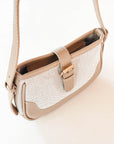 Beige Leather Shoulder Bag