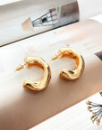 Gold Chunky Hoops